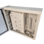 Оптобокс комутаційний VAGOS PON(FTTH) 440х500x140 під адаптери SC-32шт/LC-64шт, 8 вводів кабелю, 6 відкидних кросових модулів
