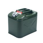 Каністра Merlion YT-HS-FX-20L, металева з клапаном + гнучка лійка, 20л, 355х255х310мм, Green