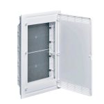 Щит мультимедійний Hager VF418PZF, внутрішній, 4 ряди з перфорованою монтажною панеллю (688х460х98)