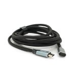 Подовжувач Type-C to Type-C (USB 3.2 GEN2 male to female), обплетення, Black, довжина 2м, підтримка 100W/10Gbps, 4K60HZ audio/video outpout, BOX