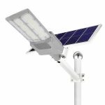 Вуличний ліхтар Vargo Solar із сонячною батареєю на стовп 3VPP, 1 режим, 300W, ip65, вбудований акумулятор 15000mah, White, Box
