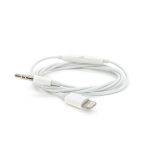 Кабель-перехідник MH021 Jack 3.5mm(M) => Lighting(M), 1м, White, Box