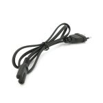 Кабель живлення 1.0m, 0.5mm, PC-184/2 CEE7 / 16-C7 2 pin (для побутової техніки), Black, OEM Q600