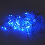 Гірлянда 200LED Штора (Blue), USB+пульт, мідний провід, 8 режимів, 3*2метри, прозора ізоляція, BOX