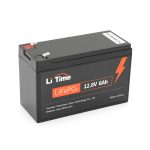 Акумуляторна батарея Li-TIME LiFePO4 12.8V 6Ач 76Wh,BMS 6A F2, 151*65*94mm