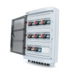Комбінатор для сонячних систем YRPVB-8/8CB DC600V з блискавкозахистом (8 входів/8 виходів) (струм 32А 600В)
