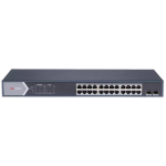 24 портовий гігабітний POE комутатор Hikvision DS-3E1526P-SI, 24x RJ45 POE(1000M) та 2xSFP (1000M), 320 x 90 x 530 мм