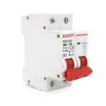 Автоматичний вимикач постійного струму ZADOTI DZ47-63C63 2P DC1000V, 63A, 6kA, DIN, 35*76*79mm
