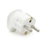 Вилка VIKO Євро кутова із заземленням. 16А 260V, White. ПВХ