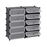 Шафа для взуття пластикова MPA2-5, 39х37х76см, Black, Box
