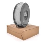 Пластик для 3D-принтера PLA+ 1.75 мм. Котушка 200×65 мм. 1кг. Температура друку: 200-230°C. Колір: білий
