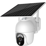 4 Мп 4G поворотна вулична PTZ відеокамера Voltronic, AI, Audio, Mic, PIR, Solar Panel 6W, SD, Battery 10400mA, UBox IPPTZ16425 2.8mm, 360°,IP67