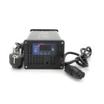 Зарядний пристрій для акумуляторів LiFePo4 48V(58,4V),16S,10A, штекер Triangle plug (T-tipe/C13/IEC). індикація, 220х122х86mm, 1.5kg