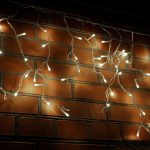 Гірлянда 96LED (Бахрома) White Hot, 5х0, 4м, 24 смуги, 8 режимів, прозора ізоляція