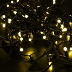 Гірлянда 160LED (Діод) Yelow, 20 метрів, вилка, що підлягає, чорна ізоляція
