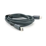Кабель VEGGIEG V-M002C, Type-C(Male) to Type-C(Male) PD cable, 100 Вт, струм 3 А, 480 Мбіт/с, Gray, довжина 1,2 м, Box