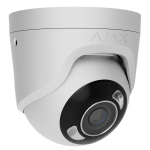 8 Mp IP охоронна відеокамера з гібридним підсвічуванням Ajax TurretCam HL (8 Mp/4 mm) White