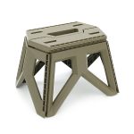 Складаний табурет Voltronic, пластик, до 150 кг, 240х280х340 мм, колір: хакі