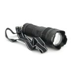 Ліхтар пошуковий YEMAO YM-G501 LED PM60, 4 режими, індикація заряду, живлення від 4*18650, IP65, USB кабель, 245х195х90мм, 1,235кг, Black, Чохол+BOX