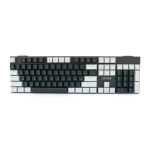 Механічна клавіатура USB XSTRIKE XS-1010, довжина кабелю 150см, RGB підсвічування, Eng/Укр/Рус, 465х165х45 мм, Black/White, 104к, Q20