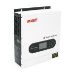 Гібридний інвертор MUST PV18-2012ECO, 2000W, 12V, струм заряду 80A, 170-280V, MPPT (80А, 30-320 Vdc), 290х367х111 мм. 6 кг.