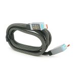 Кабель Type-C to Type-C (male to male), струм 5А, Підтримка SCP, QC3.0, PD до 240Вт, довжина 1.5м, оплетка, Black, Box