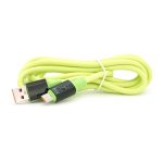 Кабель USB to Type-C (male to male), Підтримка SCP, QC3.0, PD до 240Вт, 480Mbps, довжина 2.0м, обплетення, LED, Green, Box