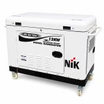 Генератор дизельний NIC DG17000, 3-фазний 230/380V, 50Hz, 12kW, бак 25 л, витрата 3.1 л/год, пуск: стартер/AVR, 1280х710х872 мм, 295кг