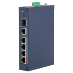 Керований 4-портовий комутатор DH-CHS4106-4ET-60, з 4-ма портами POE 100Мбіт + 1 порт UP-Link 1000Мбіт + 1 порт SFP 1000Мбіт, 154.3×110.4×30 мм