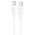 Кабель Hoco X88, Type-C-Type C, 60W, White, довжина 1м, BOX