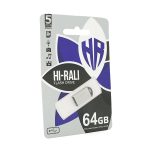 Флеш-накопичувач Hi-Rali Mini Fit, USB 2.0, 64GB, Metal, Blister