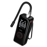 Портативний повітряний насос HOCO ZP18, до 10 атм, ліхтарик, Black, Box